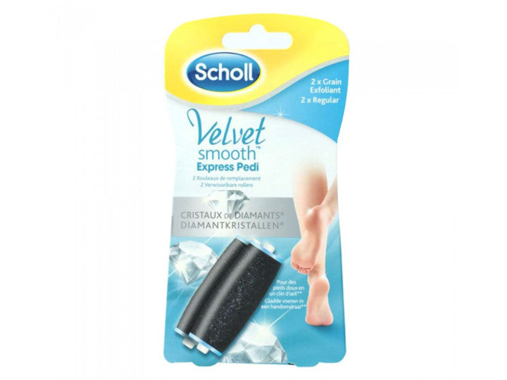 Scholl Express Pedi: Ricarica Rotolo Esfoliante con Cristalli di Diamanti (Confezione da 2)