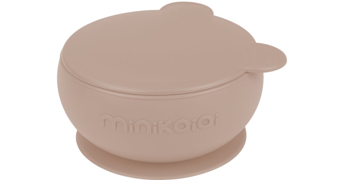Minikoioi Bowl Bubble Beige: Ciotola in Silicone con Ventosa