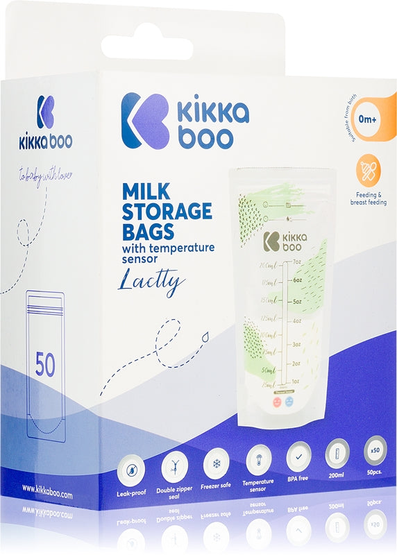 Kikkaboo Lactty Sacchetto Per Conservare Il Latte Materno 50X200 Ml