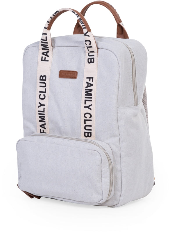 Childhome Family Club: Zaino Cambio Pannolino Off White (40x30x16 cm)