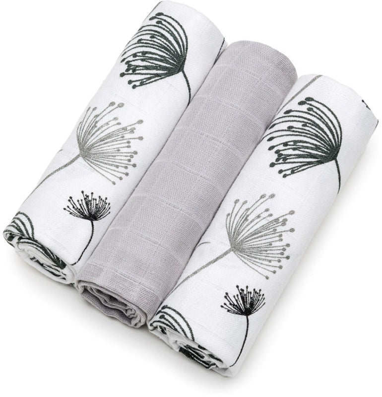 T-TOMI TETRA Cloth Diapers Dandelions: Pannolini Tessuto Alta Qualità (3 Pezzi 70x70 cm)