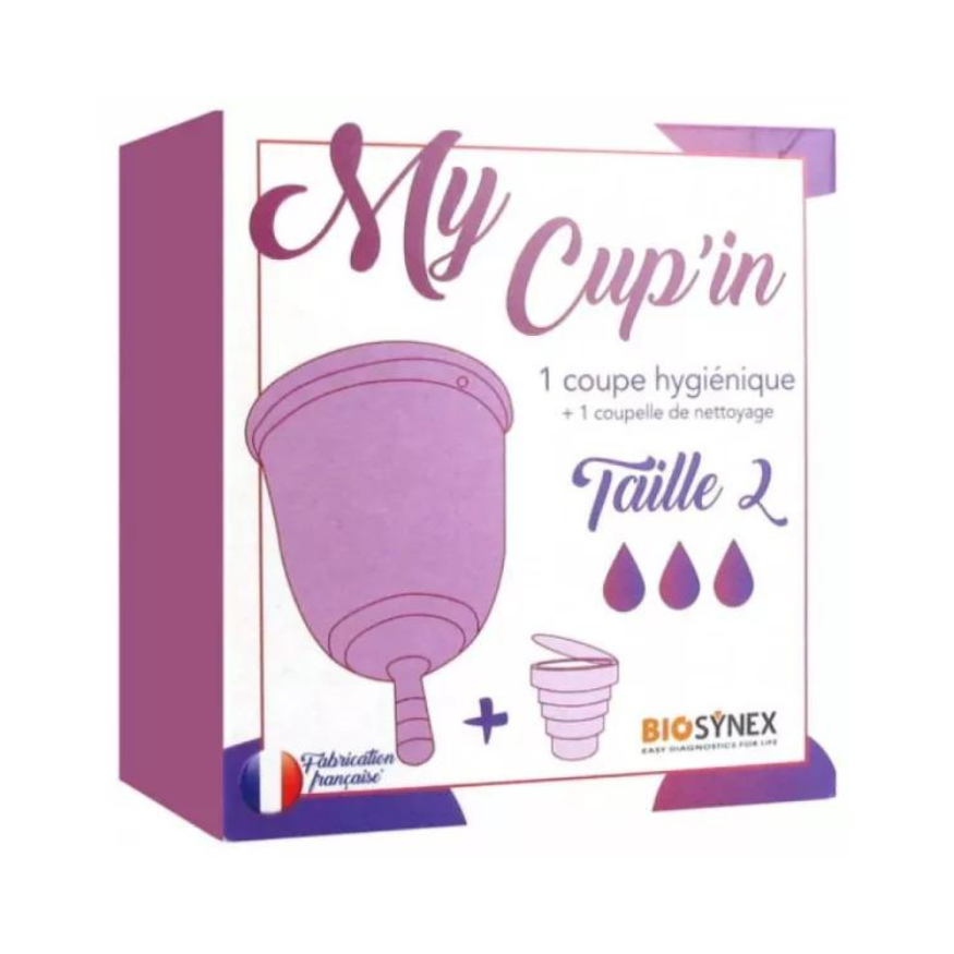 Biosynex My Cup'in: Set di Coppa Igienica + Coppa di Pulizia (Taglia 2)