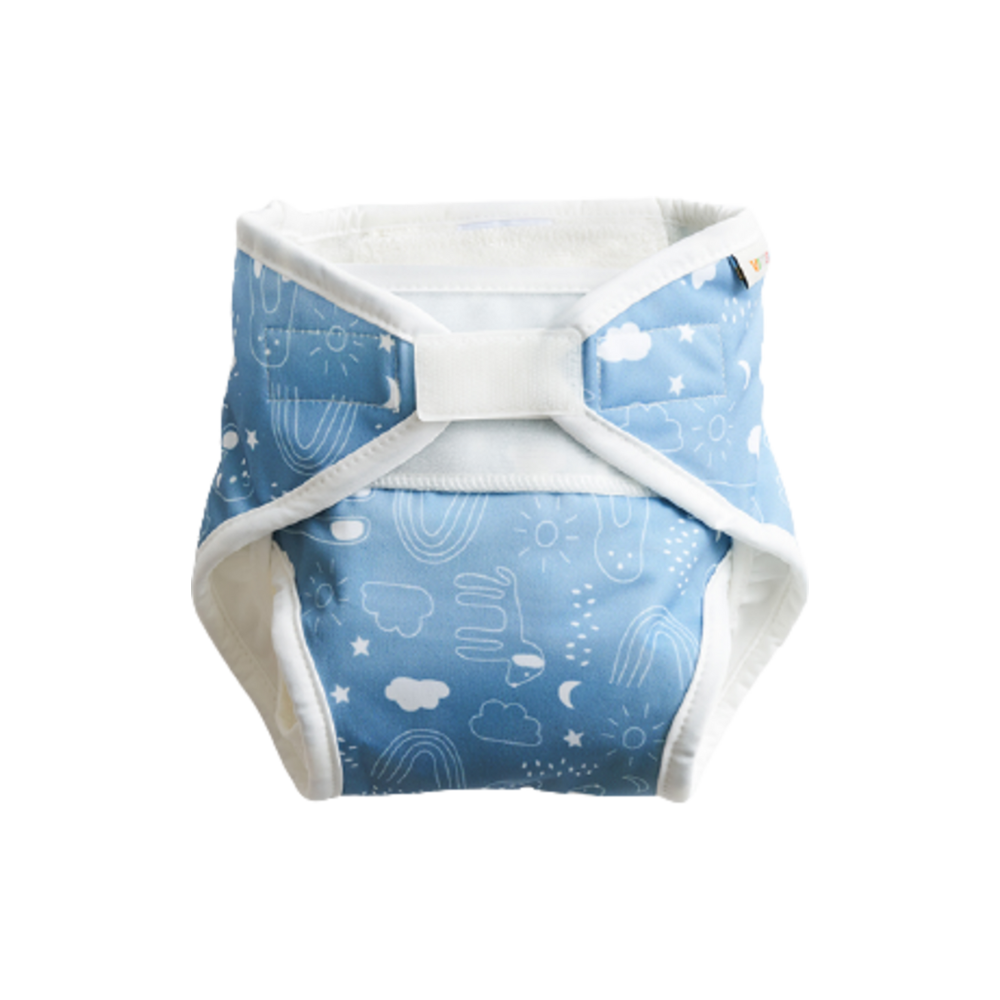 Vimse Copri Pannolino Per Neonati, Blue Teddy