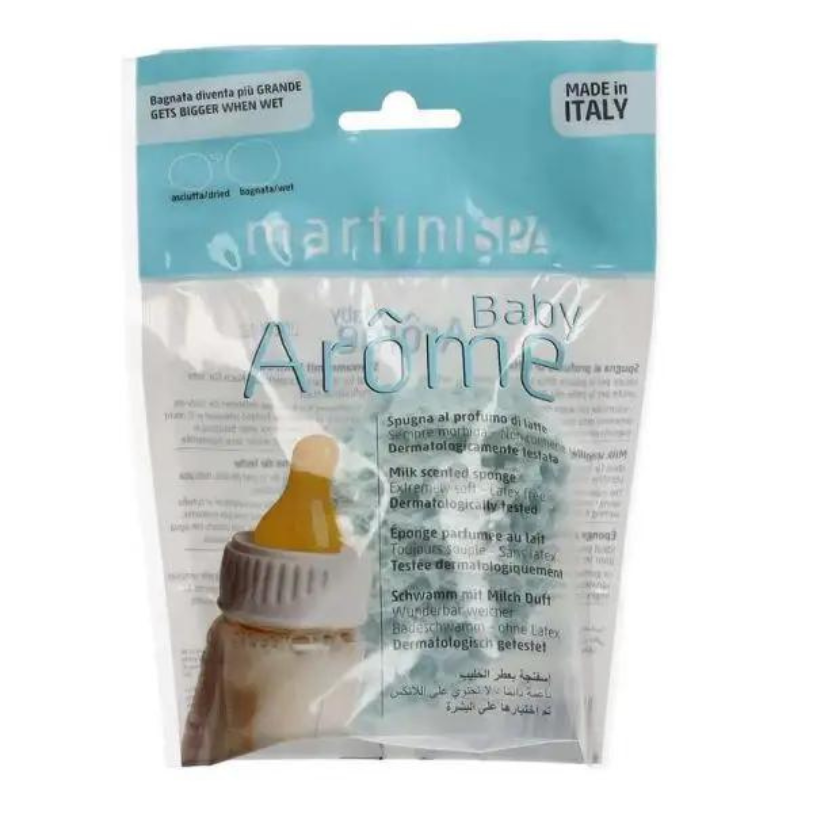 Martini spa Spugna Bagno Neonati Profumo Latte VERDE - Offerta Speciale