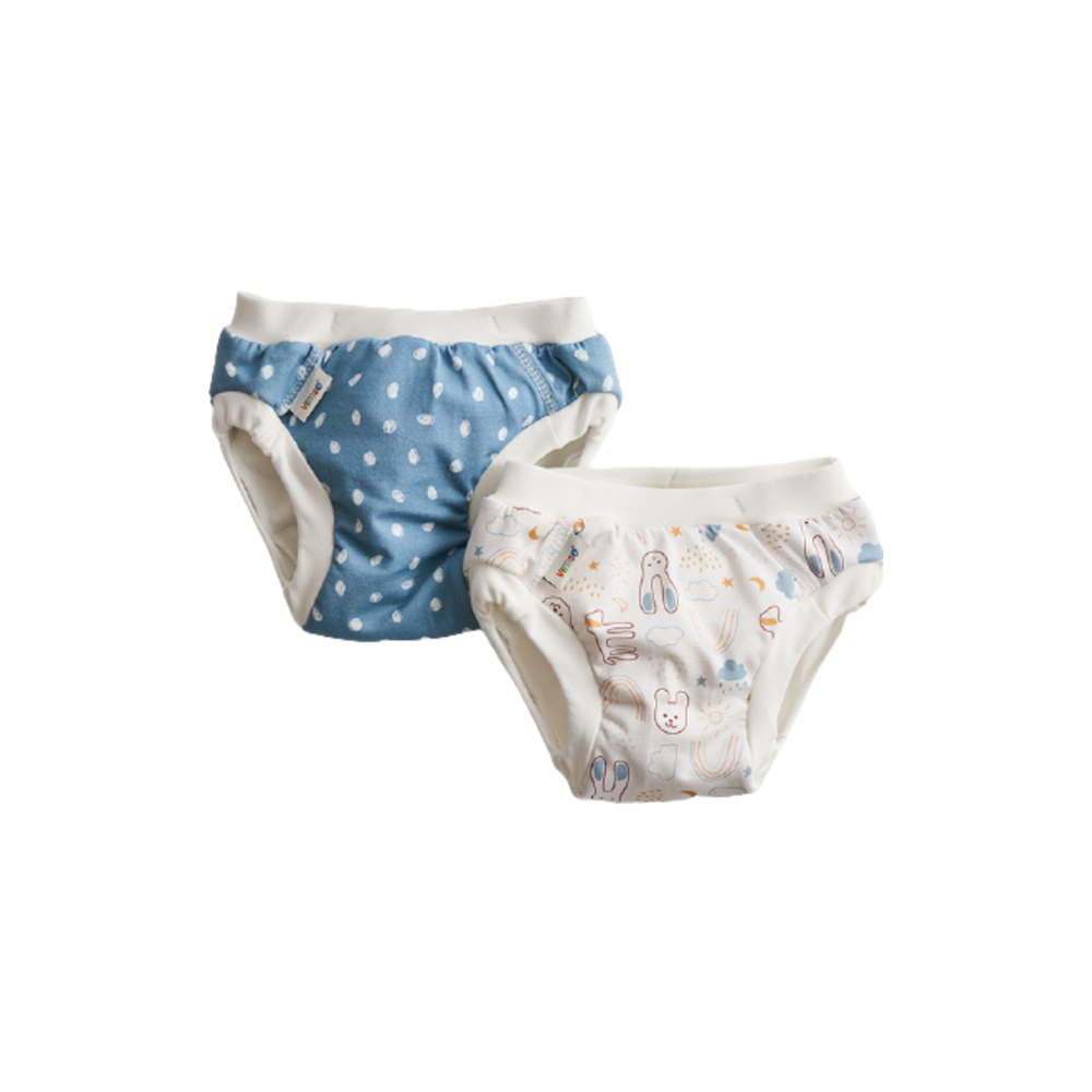 Vimse 2 Mutandine Trainer Lavabili - Teddy/Blu, Junior 16-20 Kg