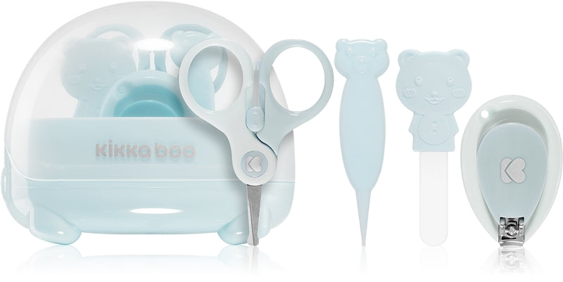 Kikkaboo Baby Bear Set: Set Manicure per Neonati - Colore Blu