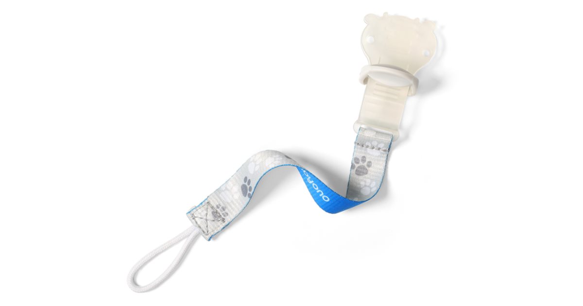 BabyOno Pacifier Holder: Fermaglio per Ciuccio Blu (1 Pezzo)