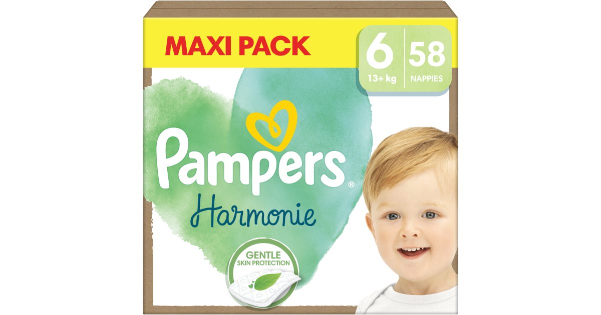 Pampers Harmonie Strati Taglia 6 (13kg+), confezione x58