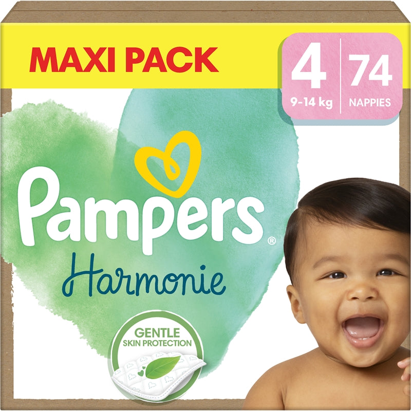 Pampers Harmonie Strati Taglia 4 da 9 a 14kg x74