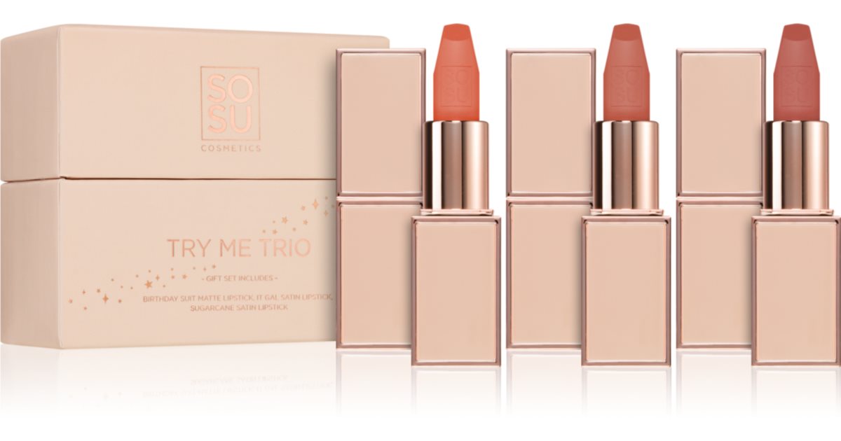 Set Regalo Try Me Trio: SOSU Cosmetics