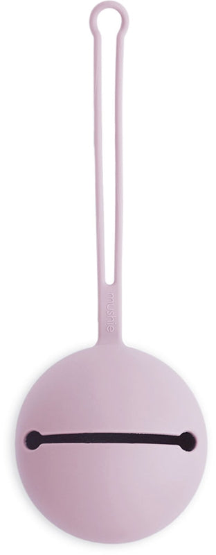 Mushie Pacifier Portabiberone Morbido in Silecone Viola