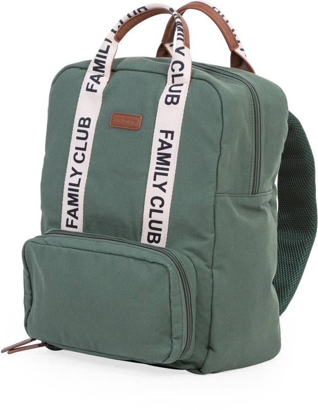 Childhome Family Club Green: Zaino Cambio Pannolino 40x30x16cm