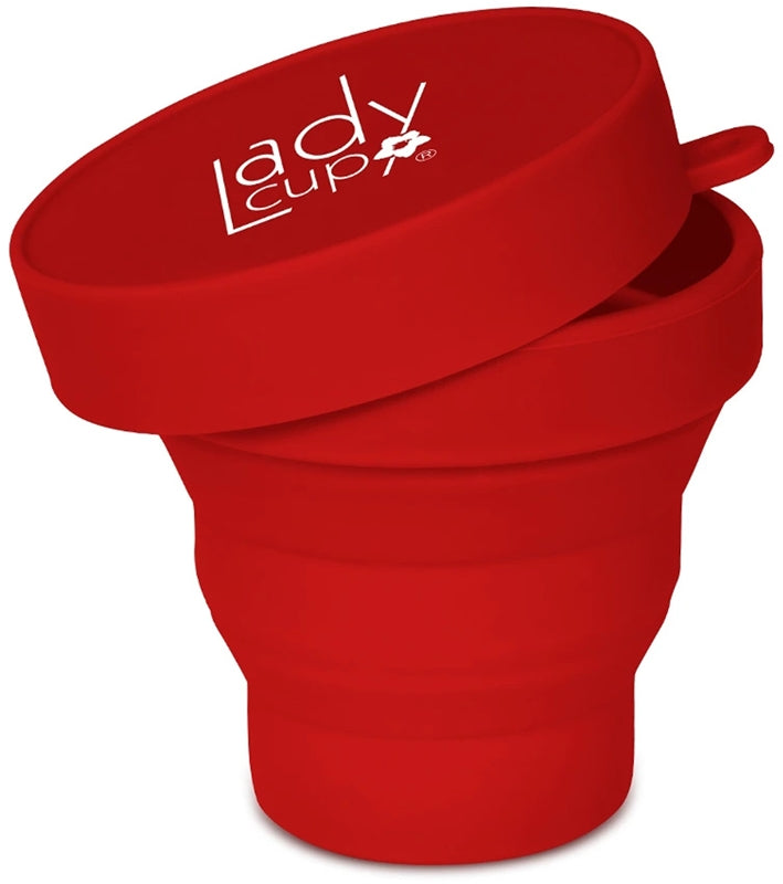 LadyCup: Bicchiere Sterilizzante Rosso - Comfort e Sostenibilità