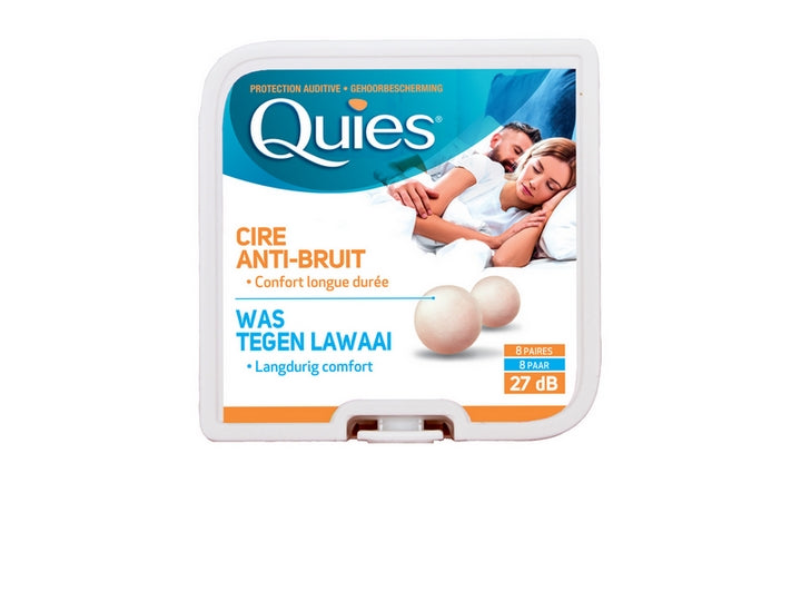Quies Protezione Uditiva: 8 Paia di Cera Antirumore Originale