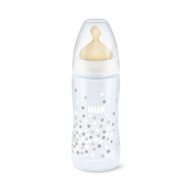Nuk FC+ Biberon in Vetro 0-6 Mesi con Tettarella di Lattice 240 ml