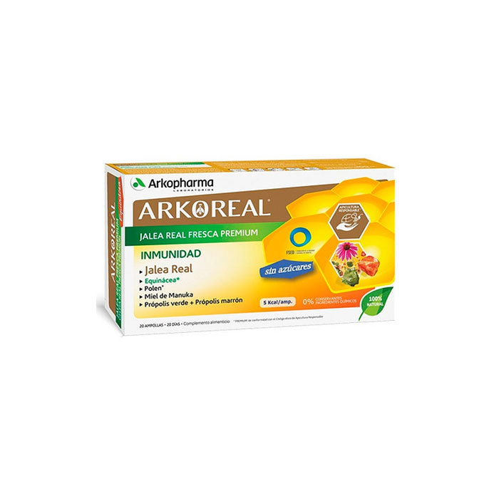 Arkopharma Arkoreal Pappa Reale: Supporto Immunitario Naturale (Senza Zucchero)