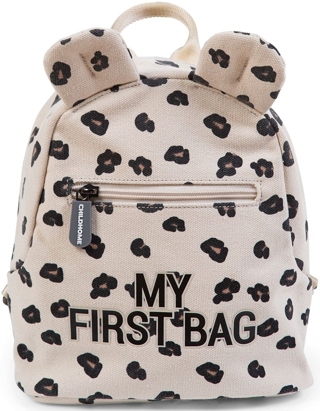 Childhome My First Bag Canvas Leopard: Zaino per Bambini 20x8x24 cm
