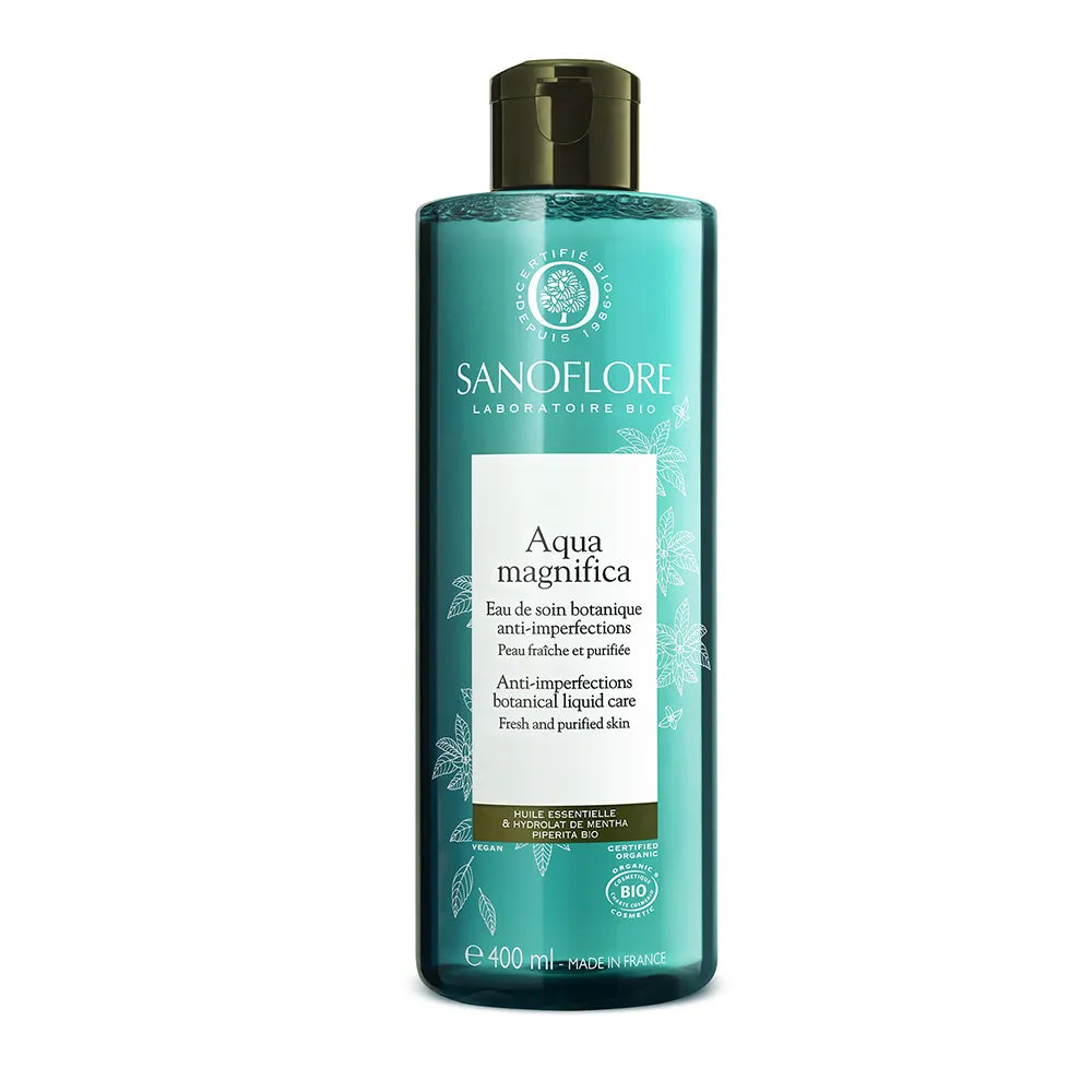 Sanoflora Magnifica Lozione viso oli essenziali bio Pelle grassa tendente all'acne 400ml