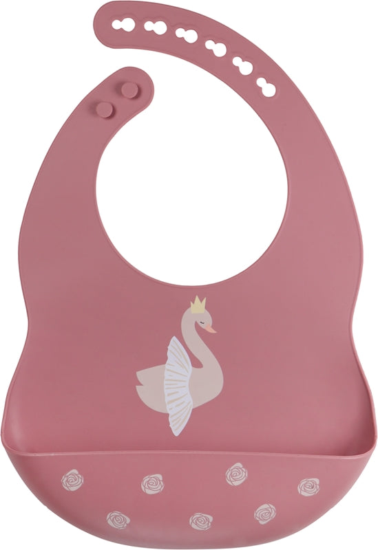 Tryco Silicone Bavaglino Swan Dusty Rose