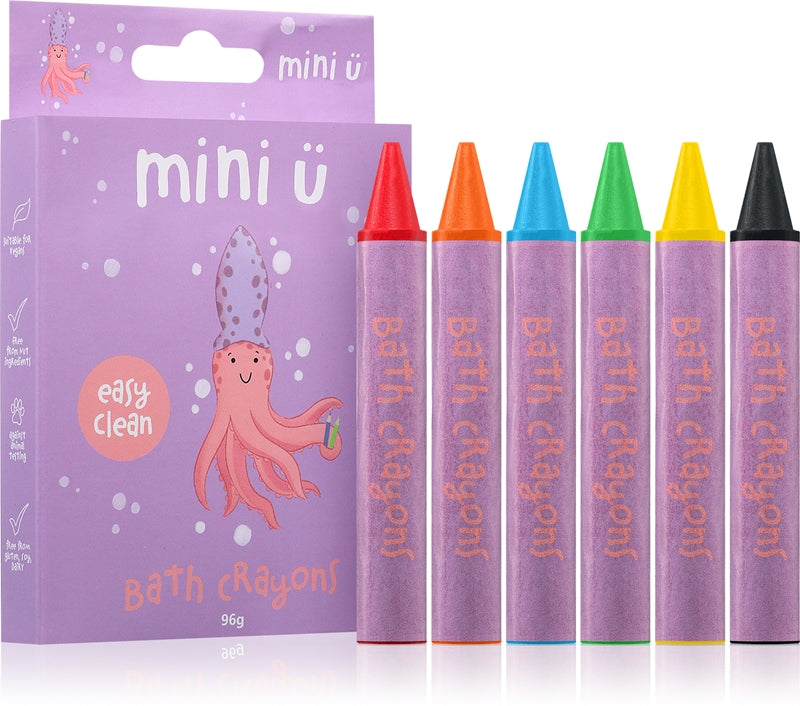 Mini-U Bath Crayons: Matite Colorate per il Bagno (6 confezioni x 96g)