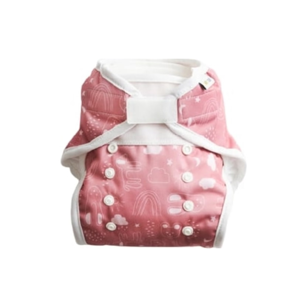 Vimse Copri Pannolino Per Neonati, Rusty Pink Teddy