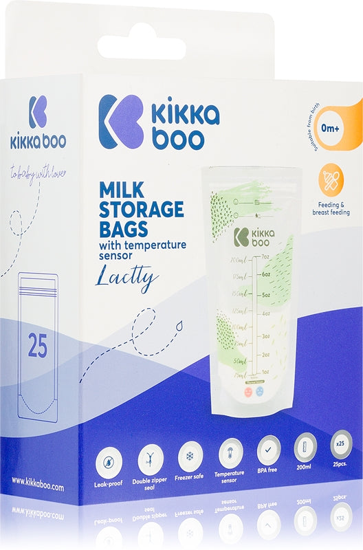Kikkaboo Lactty Sacchetto Per Conservare Il Latte Materno 25X200 Ml