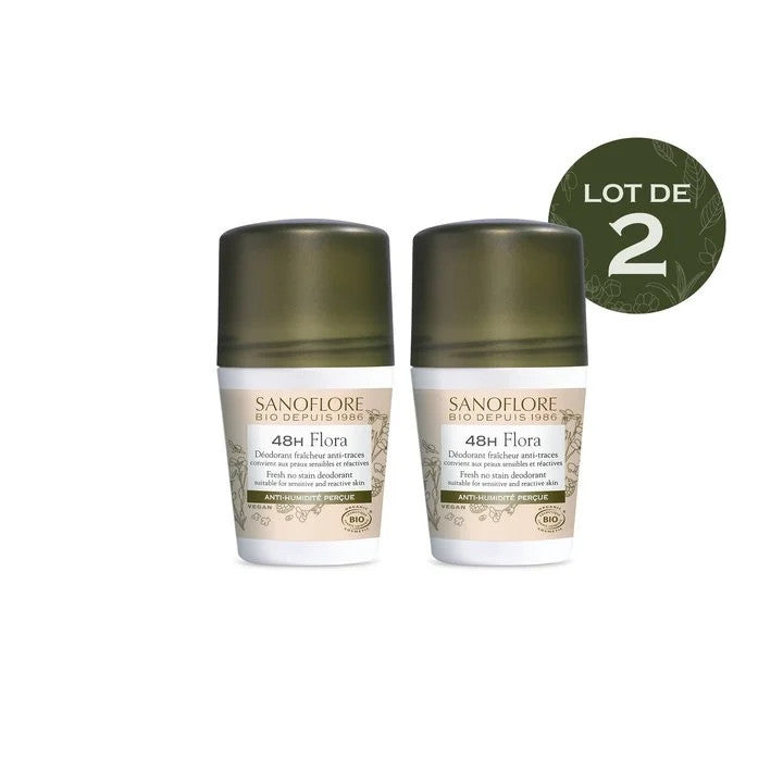 Sanoflore Deodorante Freschezza 48h Flora 2x50ml