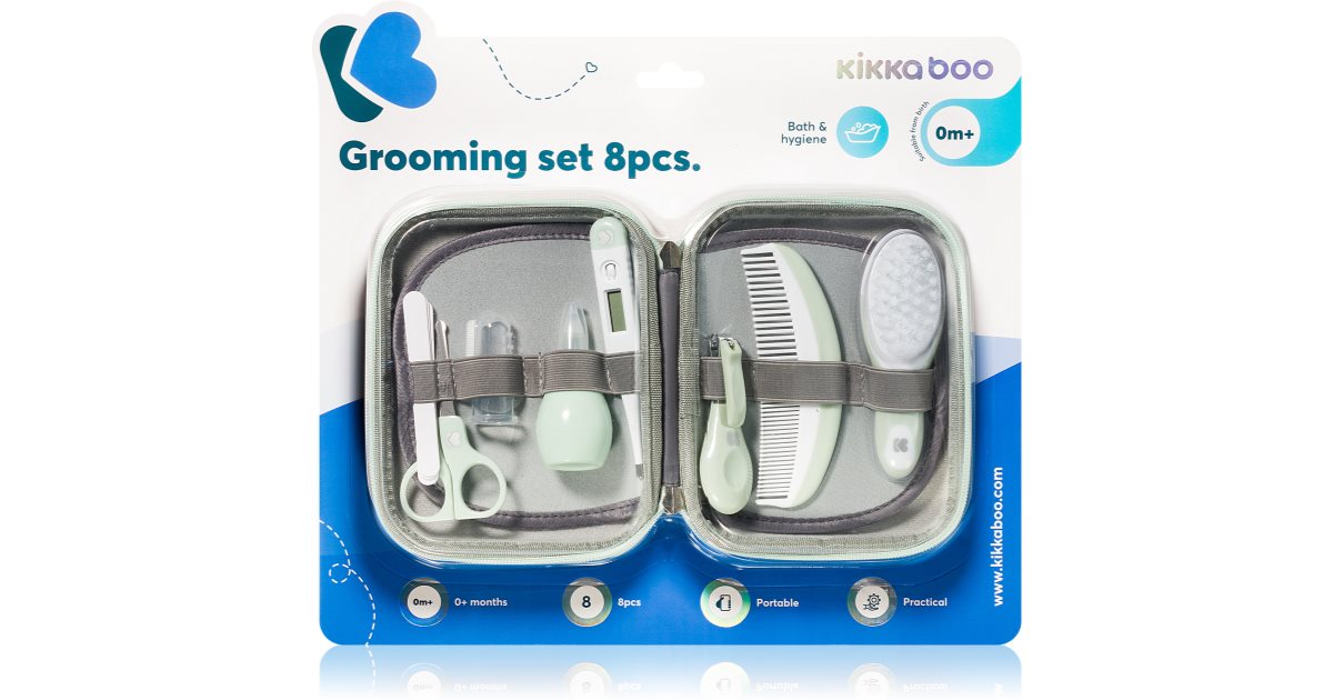 Kikkaboo Grooming Set: Cura del Bambino in Menta