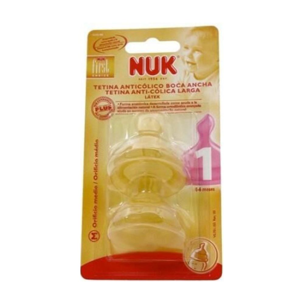 Tettarella Larga 1 Mese Nuk - Lattice 2 Unità