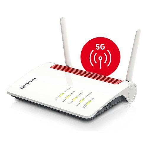 Fritz! Modem Router 68505G - 20002928 BOX 5G Bianco e Rosso