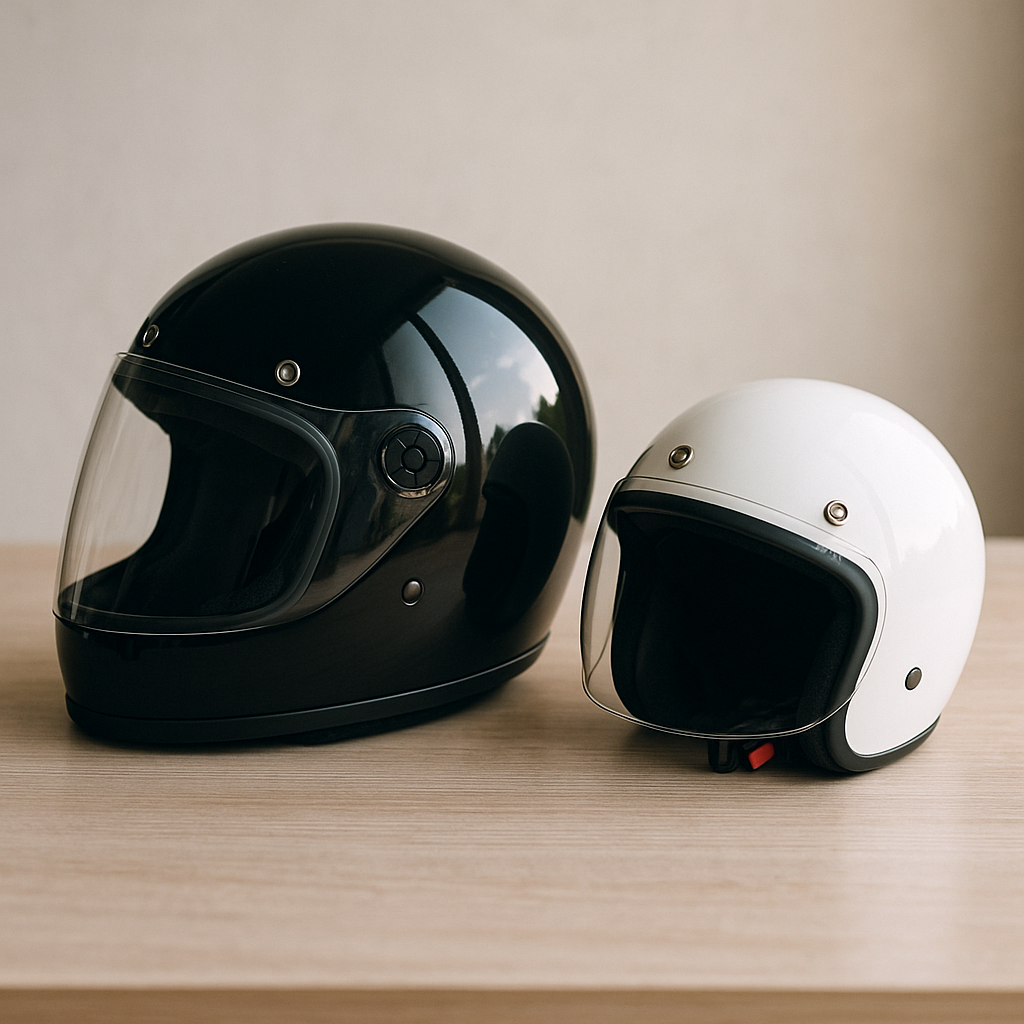 Differenze tra caschi jet e demi-jet