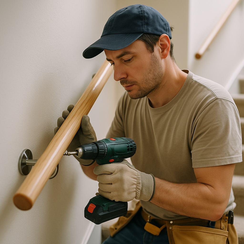 Installazione sicura di corrimani in casa